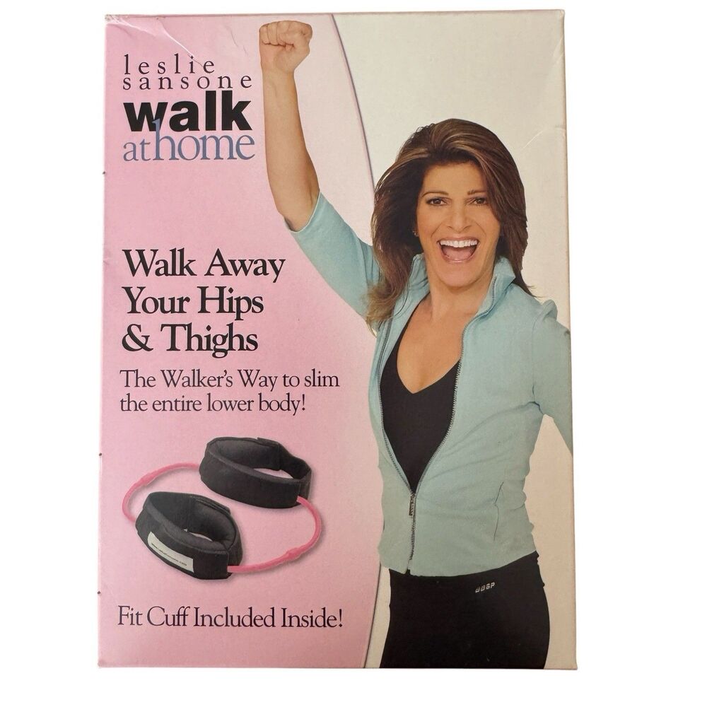 Leslie Sansone Walk Away Your Hips & Thighs DVD Kit NIB Fit Cuff Walk At Home